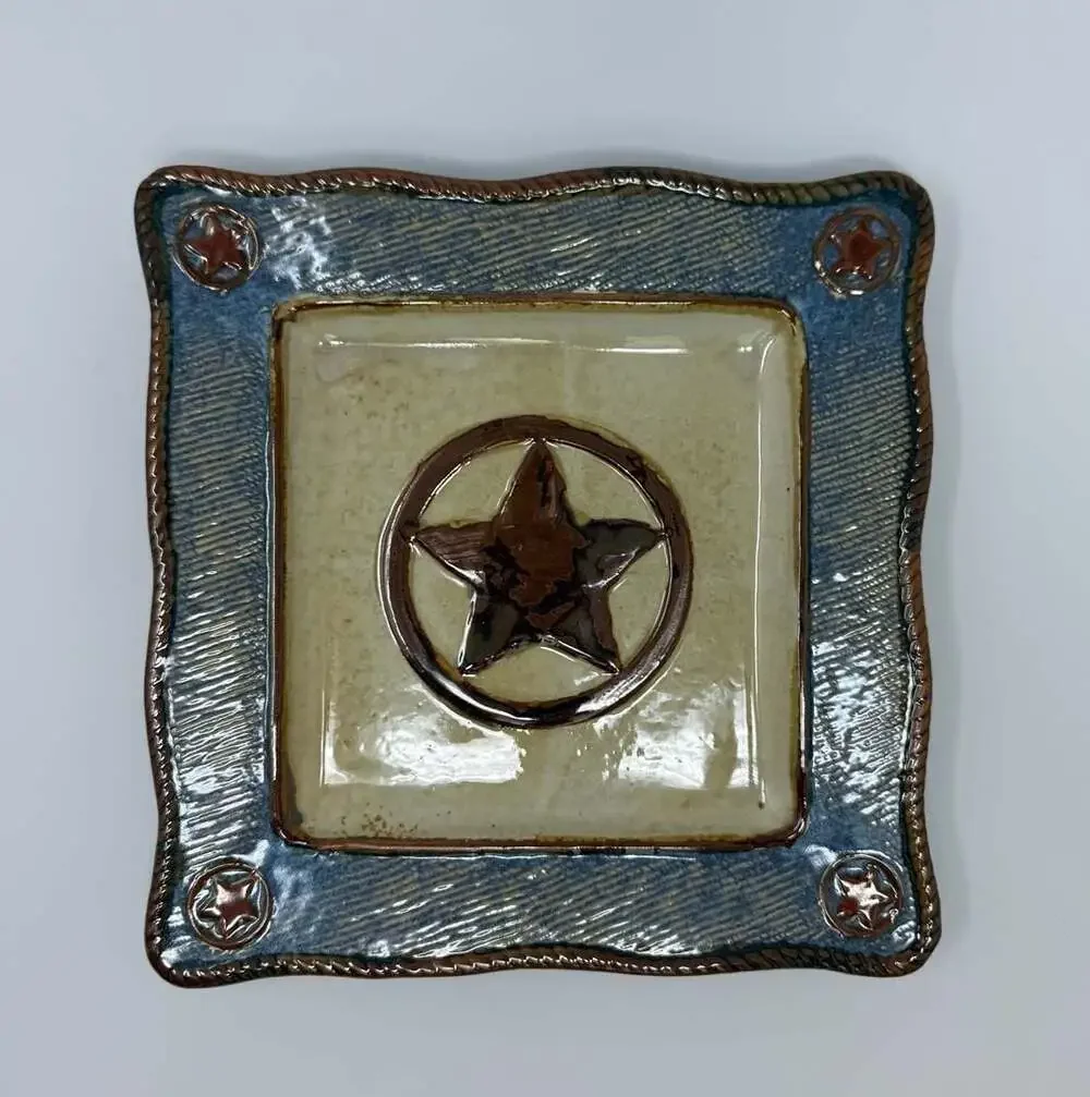 Canyon Ranch Collection Western Star Square Plate 11” 4lbs